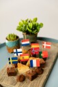 Internasjonale Flagg På Trepinne Pk/50 