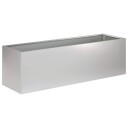 vidaXL Hageblomsterpotte Sølv 80 x 30 x 30 cm Galvanisert stål