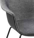 Gubi Bat Spisebordstol Polstret Front / Konisk Fot Plain 0023