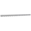 Erstatningsstoff for markisekappe antrasitt og hvit stripe 4 m 367788