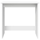  Skrivebord hvit 80x40x75 cm sponplate
