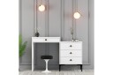 Ameias Sminkebord 124x84,7 cm Hvit - Hanah Home