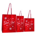 Inter Agenturer Ab Gavepose Rød Glitter God Jul 13 x 34 cm 67545