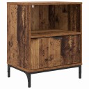  Nattbord med skuff Gammelt tre 49 x 36 x 61 cm Konstruert tre