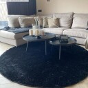 Runde tepper   Cosy sort Størrelse: Ø 80 cm