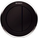 Geberit Omega 10 Round Trykknapp Sort/krom