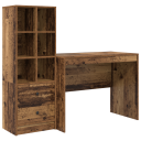  Skrivebord med lagring 2 pcs Gamle tre 100 x 50 x 76 cm