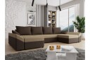 Ovadia 5 seters Sovesofa   Brun/Beige