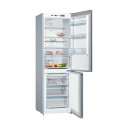 Bosch KGN36VLED Serie 4 Frittstående Kombiskap med NoFrost Rustfritt Stål
