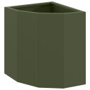 vidaXL Hjørne Plante Olivengrønn 30 x 30 x 35 cm Stål