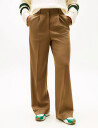 Tommy Hilfiger Timeless Wool Wide Leg Pant - Brown - 34