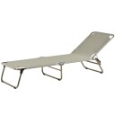 Fiam Amigo solseng taupe aluminium/textilene