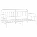 Daybed Ramme Hvit 100x200 cm Stål