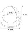 Estrella Kloreglobe Brun 29Cm