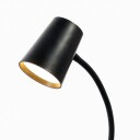Lindby Ailina LED-bordlampe, klemfot, svart