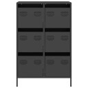  Highboard svart 68x39x101,5 cm stål 8721102929779