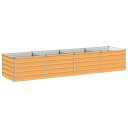 vidaXL Hevet Hagebed Naturlig 320 x 80 x 55 cm kaldvalset stål