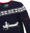 Ralph Lauren Polo Genser Strikk Navy m. Hvit Polo 8 år 128 Genser Blå