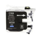 inkClub KBA065 Blekkpatron cyan, 1.400 sider