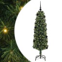  Kunstig juletre med 150 LED grønn 150 cm PVC og stål og plast