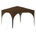 vidaXL Pop up Festtelt 290 x 290 x 245 cm Gråbrun