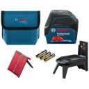 Bosch Kombilaser Gcl 2-15 Professional Med 3 X Batterier (Aa), Lasermålplate
