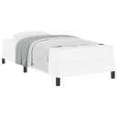  Sengestamme med madrass Ren Hvit 80 x 200 cm stoff