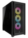 Corsair iCUE 5000D RGB Airflow TG - Black - Kabinett - Miditower - Svart