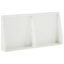 vidaXL Støttemur 2 stk. 40 x 12 x 40 cm Stål Hvit