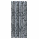  Gardin med gardiner 2 pcs Sølvgrå 245 x 140 cm Fløyel
