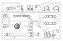 "Bulk" Tamiya 10005522 RC D Parts 58178/166/152/141