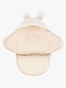 Meowbaby Bearly Svøpeteppe med Bjørneører Cream