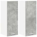  Hengende skap Riga 2 pcs Betonggrå og hvit 30 x 31 x 80 cm