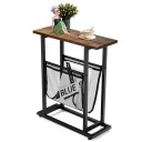 Industrielt 2 lags smalt sidebord 48 x 18 x 54,5 cm