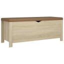  Putekasse med pute sonoma eik 105x40x45 cm konstruert tre