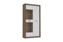 Vitrineskap Smolyan 35x103 cm   Brun/Hvit
