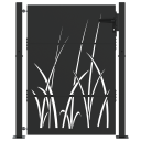 Hageport Svart 105 x 125 cm Pulverlakkert stål