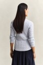 GANT Stretch Cotton Cable Cardigan   Blue   XXL