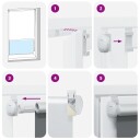 vidaXL Mørkeleggingsrullegardin 40 x 100 cm Hvit