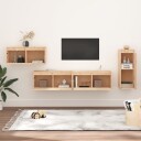 vidaXL TV-benker 4 stk heltre furu