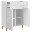  Serviesskap Høgglans hvit 66 x 34,5 x 90 cm Konstruert tre