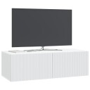  Vegghengt TV skap Hvit 98 x 41 x 30 cm Konstruert tre
