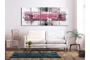 Bilde Mysterious Mechanism 5 Parts Narrow Pink 225x90 Artgeist sp. z o. o.