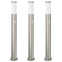  Pullertlys med sensor 3 stk 80 cm rustfritt stål IP44