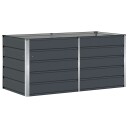vidaXL Plantekassed Antrasitt 160 x 80 x 75 cm Stål