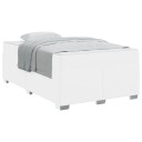  Sengestamme med madrass Hvit 120 x 200 cm stoff