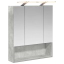  Baderomsspeilskap Betonggrå 60 x 14.5 x 70 cm Konstruert tre