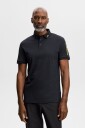 J.Lindeberg Tour Tech Pique Polo Svart Golf pologenser herre Black XX Large