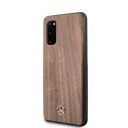 Mercedes-Benz Mobildeksel Wood Line til Samsung Galaxy S20 - Valnøtt Brun