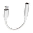 DACOTA PLATINUM LIGHTNING TO 3,5 MM AUX 0,1 M, SØLV